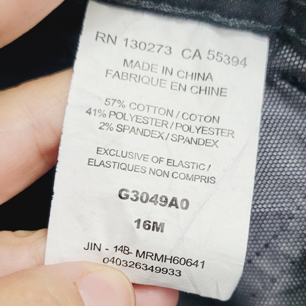Riders by Lee Classic Black Jeans Cotton Blend Denim Straight Leg Plus Size 16 - Picture 8 of 12